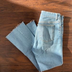 Zara cropped bootcut flare jeans